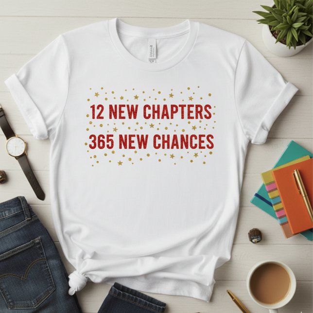 💫 12 New Chapters 365 New Chances T-Shirt  (Criador carregado)