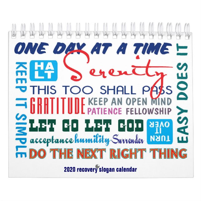 12 passos calendário dos slogans para a resolução  (Capa)