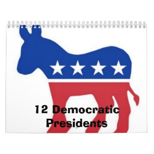 12 presidentes Democráticas calendário