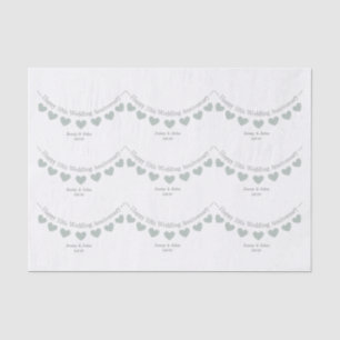 12/ seda Papel de jade de casamento de aniversário