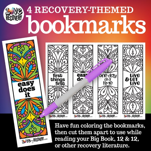 12-Step Slogans Bookmarks (Criador carregado)