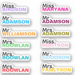 (12 Unidades Coloridas) Adesivos Personalizados co