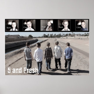 12 x 24 pol 5 e Poster fresca caminhando