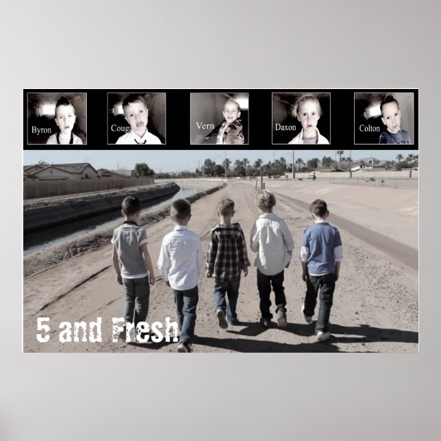 12 x 24 pol 5 e Poster fresca caminhando (Frente)