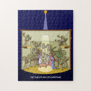 12o Dia do quebra-cabeça de serra de vaivém do