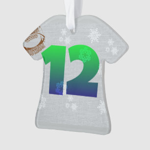 12os seahawks do ornamento do homem