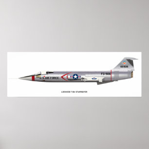 12x36 Lockheed F-104 Starfighter Poster