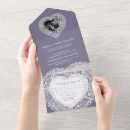 13º aniversário de casamento de renda sem envelope
