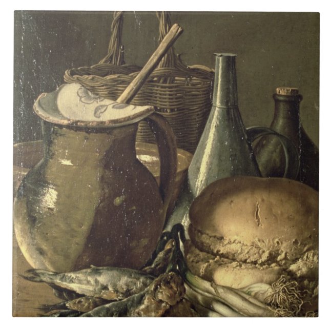 131-0058519/1 ainda vida com peixes, alho-porros e (Frente)