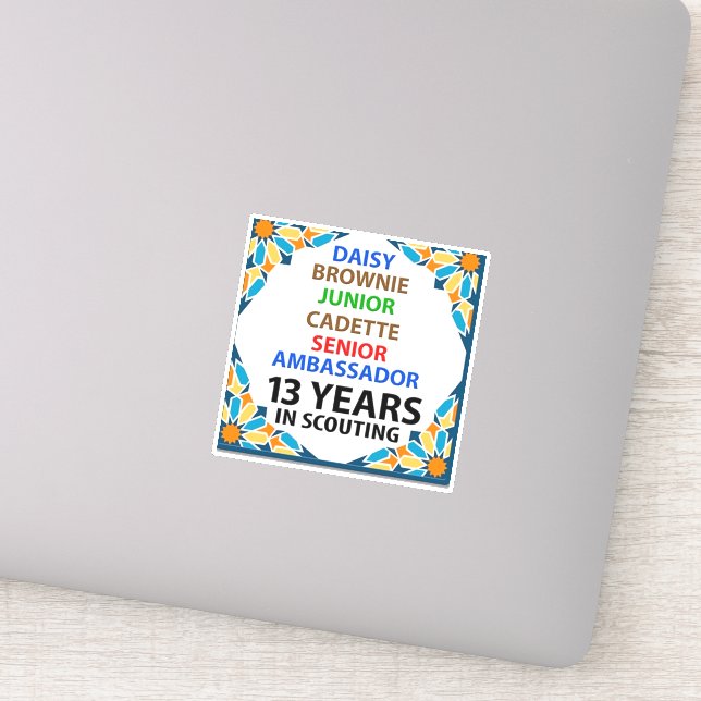 13 anos no adesivo de escuta (Detalhe)