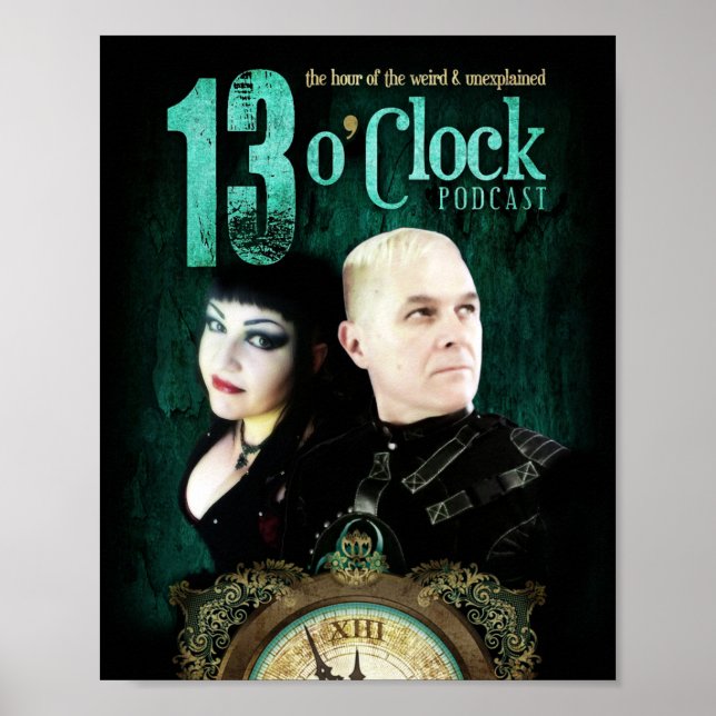 13 O'Clock 8x10 Pequeno Poster (Frente)