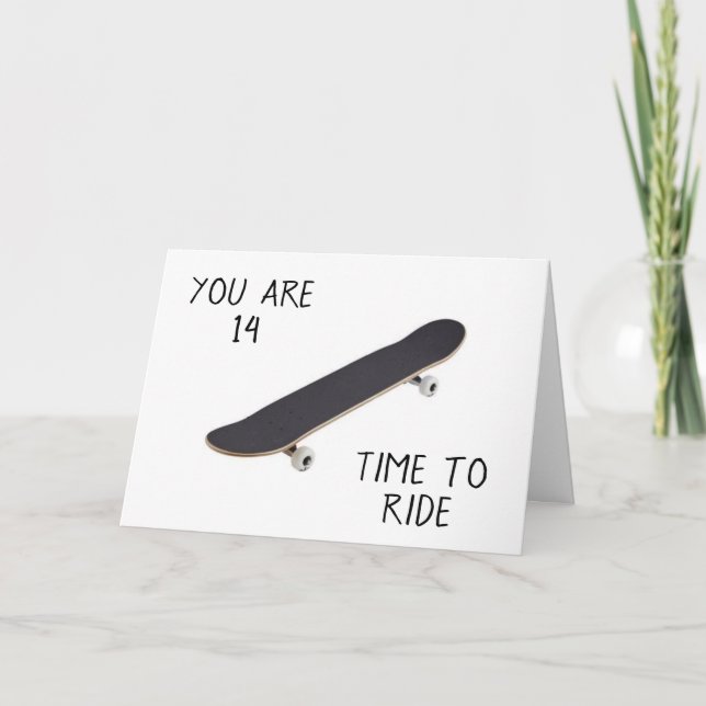 **14** ANIVERSÁRIO FOI UM ADOLESCENTE! Cartão (Frente)