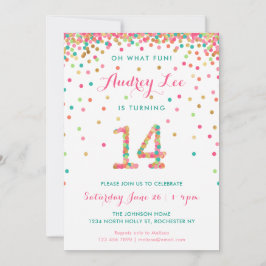 14 de Aniversário Convite para 14 anos
