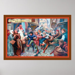 14 de Futebol do século 1 - impressão de 1908