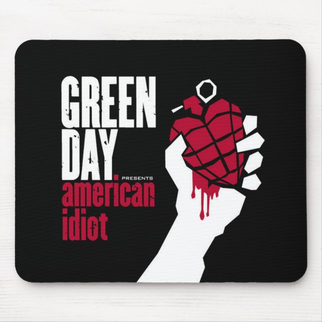 14 GREEN DAY logo Accessories Mouse Pads (Frente)