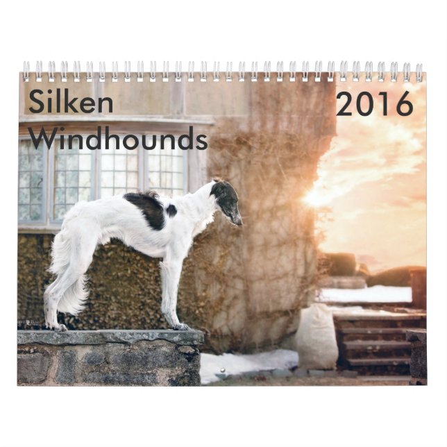 15 2016 calendários macios de Windhounds (Capa)