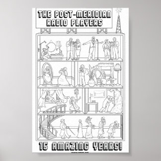 15 Aniversário B/W Poster