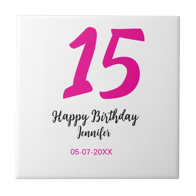 15 aniversário quiencenera adicionar data ano mode (Frente)