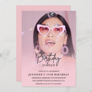 15 convites de aniversário Foto do Janto de Aniver