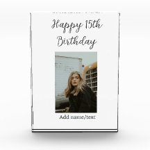 15 de aniversário feliz adicionar nome foto texto 