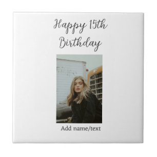 15 de aniversário feliz adicionar nome foto texto 