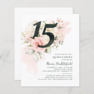 15 de Orçamento Aniversário da Quinceanera Floral