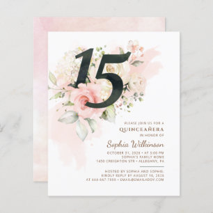 15 de Orçamento Aniversário da Quinceanera Floral