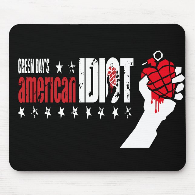 15 GREEN DAY AS Idiot logo Accessories Mouse Pads (Frente)