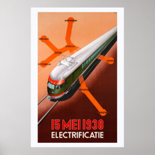 15 Mei 1938 Poster vintage Eletrificativo