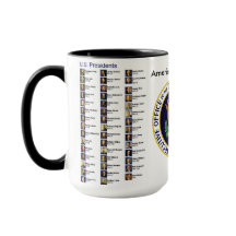 15oz caneca feita sob encomenda dos presidentes