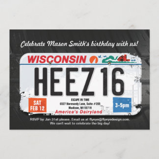 16º Aniversário do Convite de Licença em Wisconsin