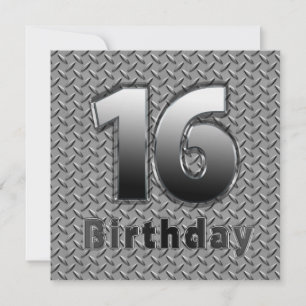 16º CONVITE DE ANIVERSÁRIO - METAL