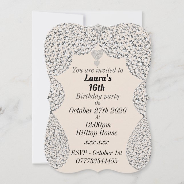 16º convites de festas de aniversários personaliza (Frente)