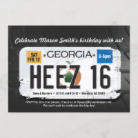 16.º Aniversário do Convite de Licença Georgia