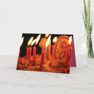 16.º Cartão de aniversário para Filha