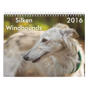 16 2016 calendários macios de Windhounds