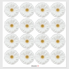 16 adesivos de corte de beijo de flor de gerbera b