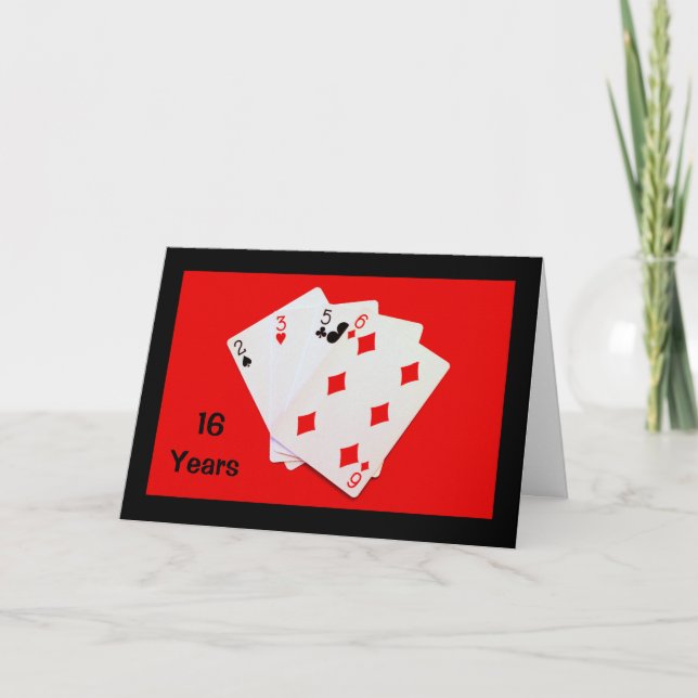16 Anos É Um Grande Negócio! Cartão de Aniversário (Frente)