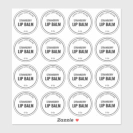 16 Etiquetas De Balão De Lip Transparente De 1,9 P