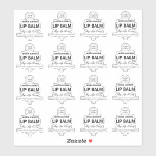 16 Etiquetas De Balão De Lip Transparentes 1,9 Po
