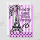 16.o Convite de Aniversário, Torre Francesa/Eiffel (Frente)