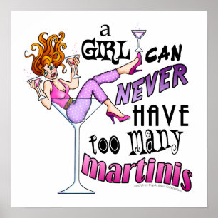 16" X 16" POSTER - MARTINIS DEMAIS