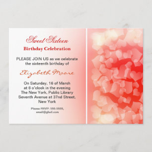 16o convite moderno da celebração do aniversário
