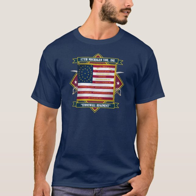 17ª Camisas de Infantaria Voluntária de Michigan (Frente)