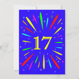 17ª Explosão de Convite de aniversário