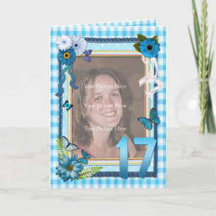 17º cartão com fotos de aniversário