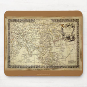 1700 mapa do mundo ANTIGO Mousepad