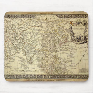 1700 mapa do mundo ANTIGO Mousepad