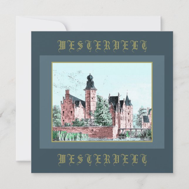 1729 A. de Haen Dutch Kasteel WESTERVELT (Frente)