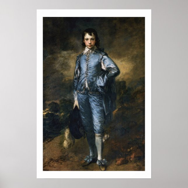 1770 O Poster de Arte Blue Boy Vintage (Frente)